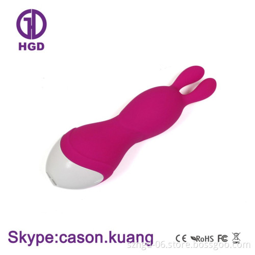 9 Frequency vibration waterproof silicone rechargeable rabbit vibrator dildo